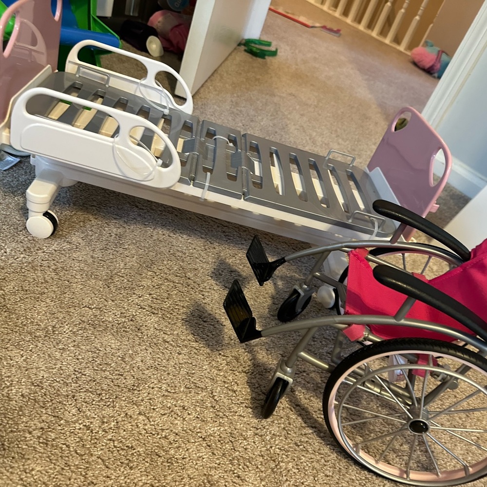 My generation hospital bed with wheel chair